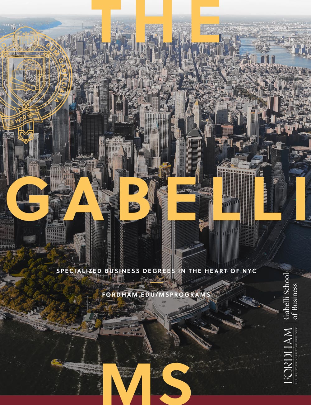 Fordham Business Gabelli MS 2022 Viewbook cover