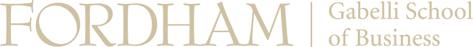 Fordham Gabelli School of Business logo gold